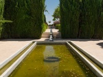 Fuente en los jardines de la Alcazaba de Almería (España)