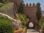 Entrada principal a la Alcazaba de Almería (España)