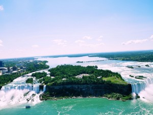 Vista panorámica de las cataratas del Niágara (Toronto, Canadá)