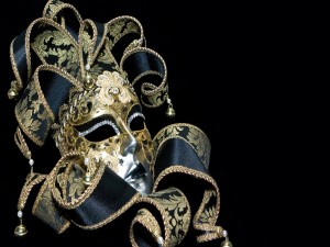 Postal: Elegante máscara para carnaval
