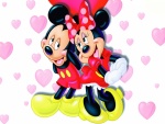Mickey y Minnie enamorados