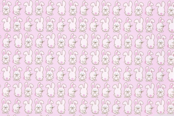 Textura rosada con dibujos de conejitos