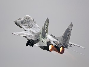 Despegue de un MiG-29AS