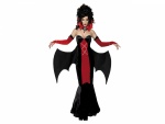 Mujer con disfraz de vampiresa para Halloween