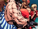 Tres personajes de "Street Fighter"