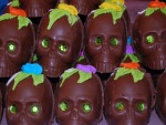 Ricas calaveras de chocolate para el "Día de Muertos"