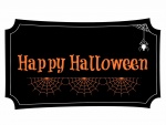 Cartel de "Feliz Halloween"