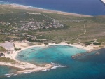 Vista aérea del golfo de Aruba