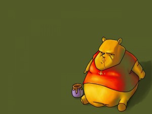 Winnie the Pooh comió demasiada miel