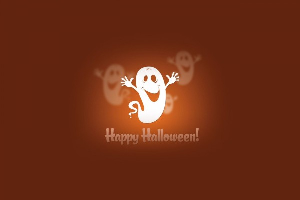 Un divertido fantasma te desea ¡Feliz Halloween!