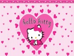 Hello Kitty entre corazones