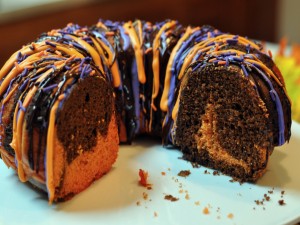 Postal: Bund cake de chocolate y calabaza