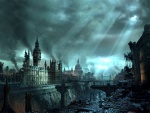 Ciudad de Londres destruida