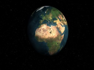Postal: África y Europa vistos desde el espacio