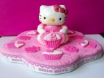 Una tarta para cumpleaños de Hello Kitty