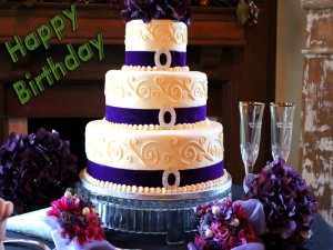 Postal: Gran tarta para celebrar un cumpleaños