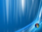 Fondo azul con líneas luminosas y el logo de Windows