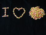 Amor por los caramelos de maíz