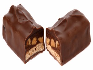 Postal: Barra de chocolate con frutos secos