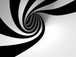 Espiral blanca y negra