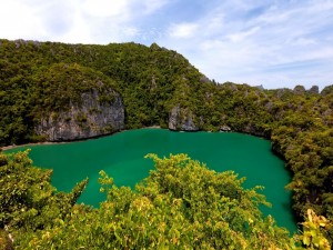 Lago Esmeralda en Tailandia