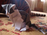 Un gato origami