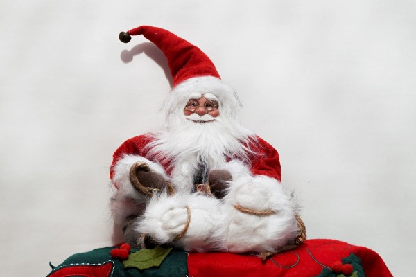 Tierna figura de Papá Noel para decorar en Navidad