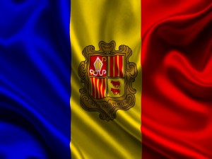 Postal: Bandera de Andorra