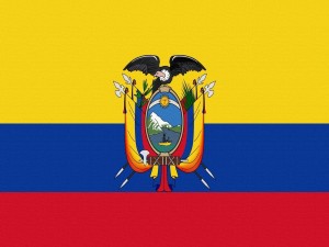 Postal: Bandera de Ecuador
