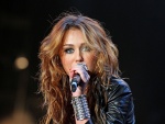 La cantante Miley Cyrus en un concierto