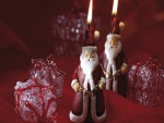 Dos velas de Santa Claus