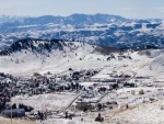 Vistas de un pueblo nevado