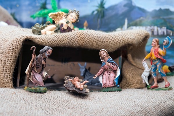 Representación del nacimiento del niño Jesús