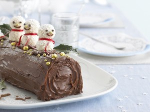 Postal: Delicioso pastel para festejar la Navidad