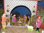 Escena del nacimiento del niñito Jesús