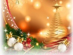 Bolas y árbol de Navidad