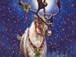 Un reno navideño