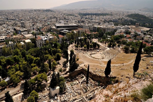 Vista de Atenas desde la Acrópolis