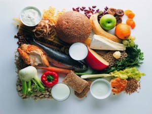Alimentos variados para una dieta saludable