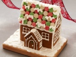 Gingerbread house con galletas y golosinas
