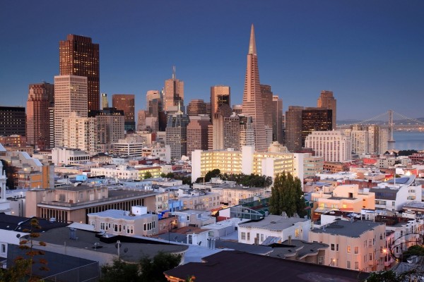 Vista panorámica de la ciudad de San Francisco, California