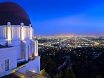 Vista de la ciudad de Los Ángeles desde un edificio de las afueras