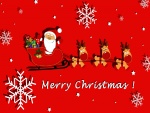 Un simpático Santa Claus te desea ¡Feliz Navidad!