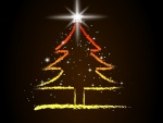 Árbol de Navidad con una brillante estrella