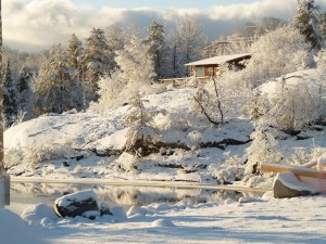 Postal: Un paisaje invernal espectacular
