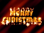 Brillantes letras de "Feliz Navidad"