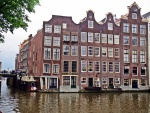 Esquina de un edificio en Amsterdam