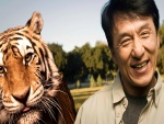Jackie Chan junto a un tigre