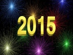 Fuegos artificiales para festejar el "Nuevo Año 2015"