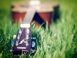 Guitarra Yamaha sobre la hierba